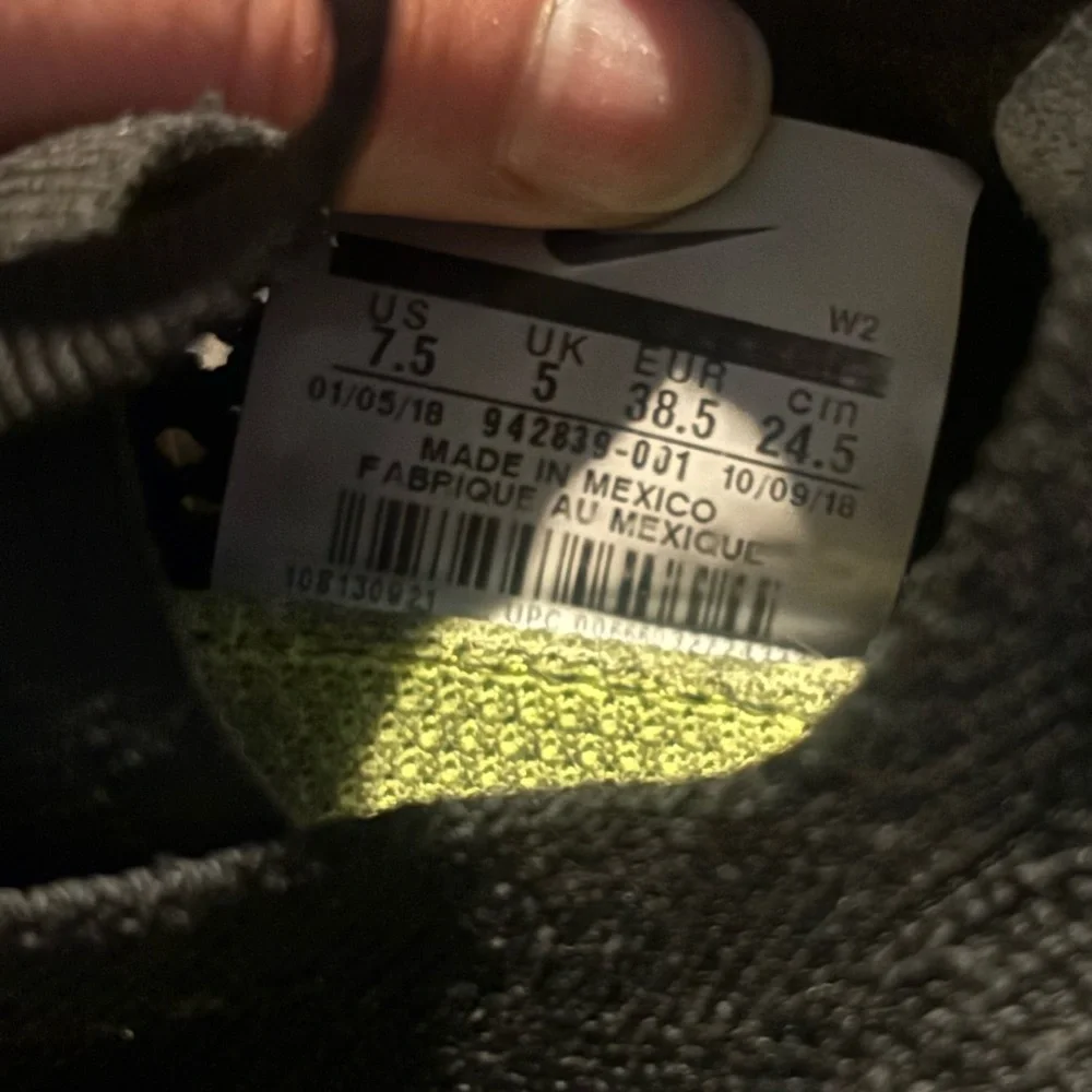 Nike Black Flyknit Athletic Shoes with White Accents - Picture 4 of 8
